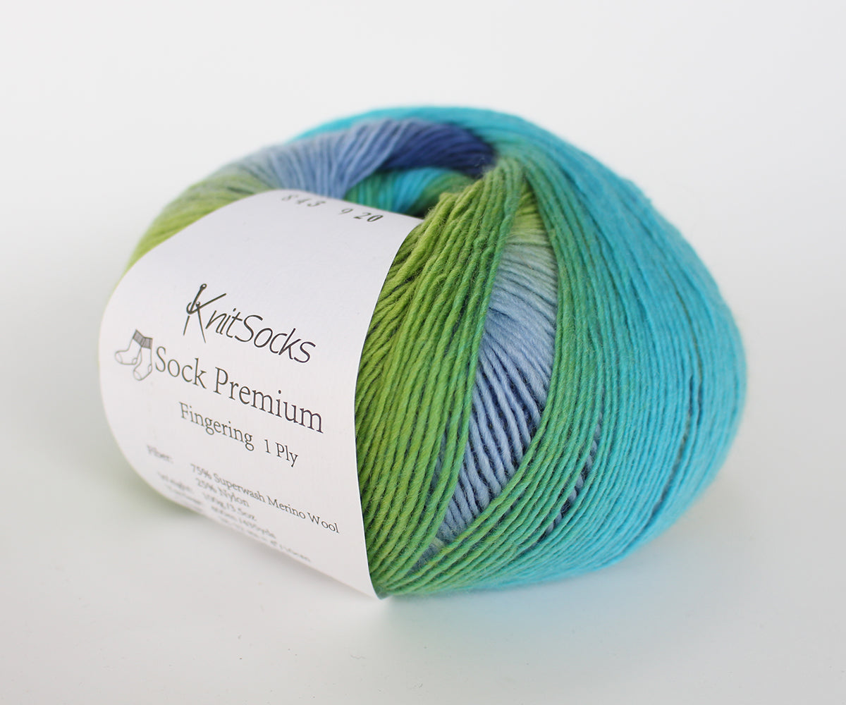 Sock Premium Fingering Self-striping