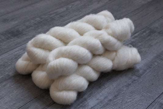 Wool Silk brushed Lace