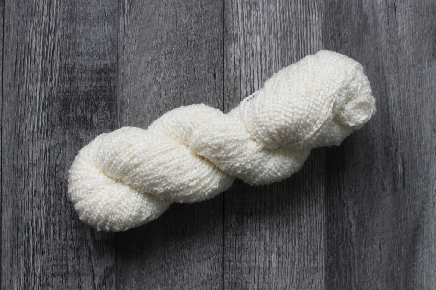 Undyed Wool Boucle Worsted 1 Ply