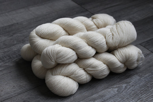 Undyed Alpaca Wool  Lace  2 Ply