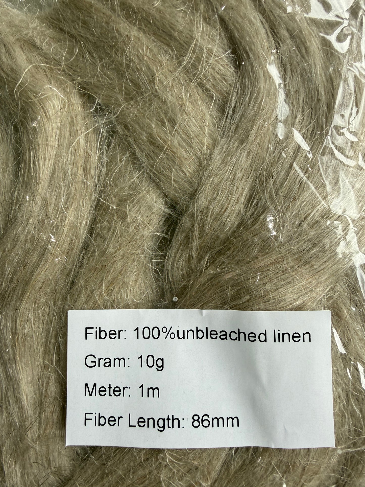 Pure Unbleached Linen Roving