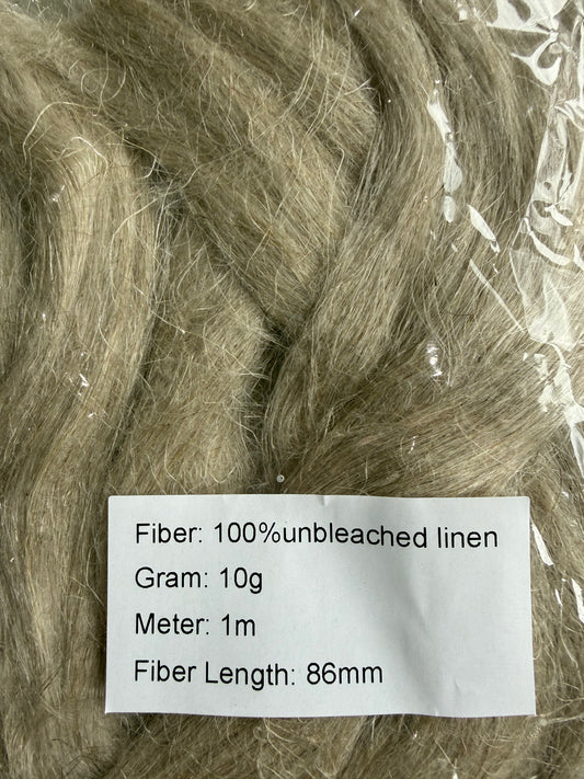 Pure Unbleached Linen Roving